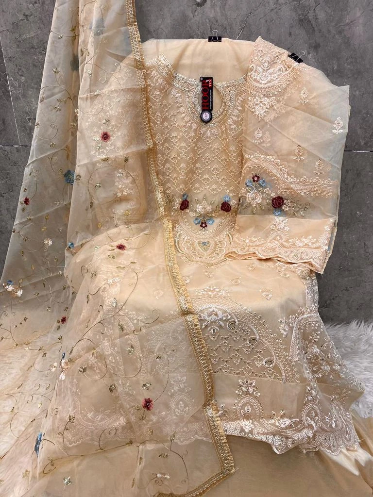 Hoor Tex Or-24 Heavy Organza Wholesale Pakistani Salwar Suit Catalog — Wholesale Pakistani Suits, MPA wholesale from Surat - Gallery Image 2